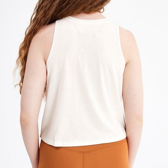 Girlfriend Collective White High Neck Cupro Tank Top - Picture 3 of 7